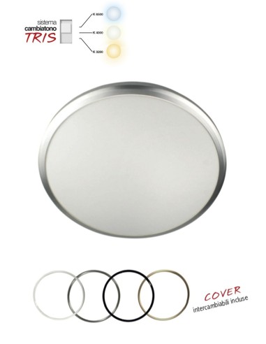 PLAFONIERA LED CCT 32CM CON COVER