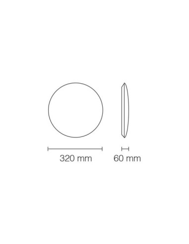 PLAFONIERA LED CCT 32CM CON COVER