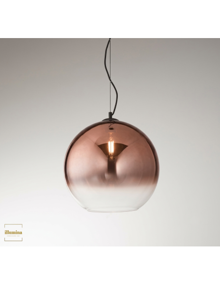 SOSPENSIONE MARTE RAME 35CM E27