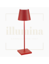 LAMPADA DA TAVOLO RICARICABILE POLDINA PRO ROSSO