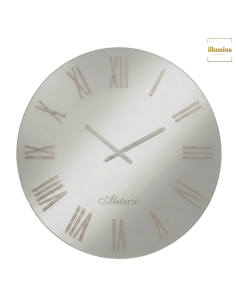 OROLOGIO MIRIAN SPECCHIO/FOGLIA ARGENTO 80CM