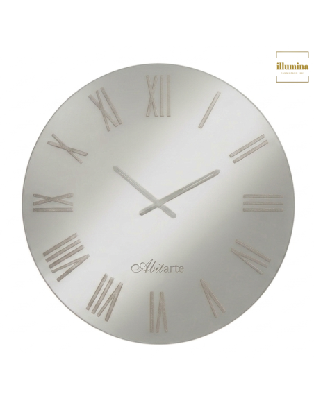 OROLOGIO MIRIAN SPECCHIO/FOGLIA ARGENTO 80CM