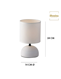 LAMPADA DA TAVOLO FURORE BIANCO 2