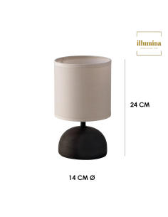 LAMPADA DA TAVOLO FURORE MARRONE 2