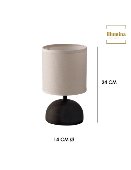 LAMPADA DA TAVOLO FURORE MARRONE