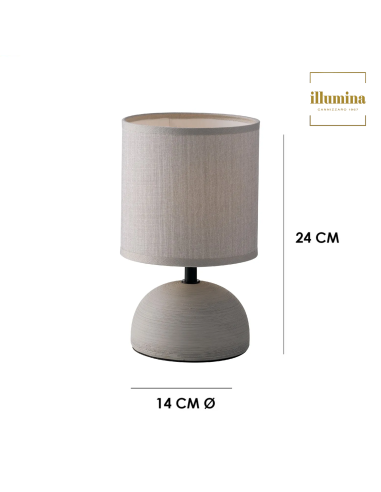 LAMPADA DA TAVOLO FURORE GRIGIO