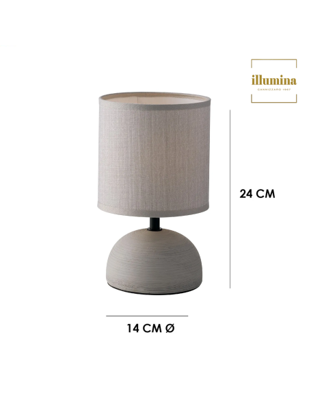 LAMPADA DA TAVOLO FURORE GRIGIO