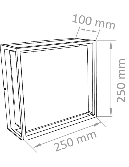 NOVA 20W QUADRATA TRICOLOR CORTEN