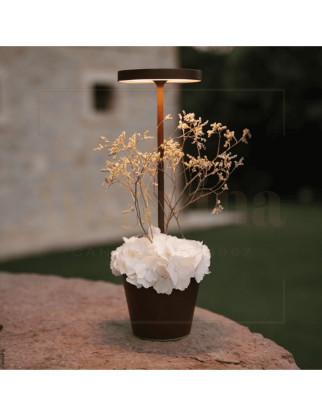 LAMPADA DA TAVOLO RICARICABILE POLDINA REVERSO CORTEN