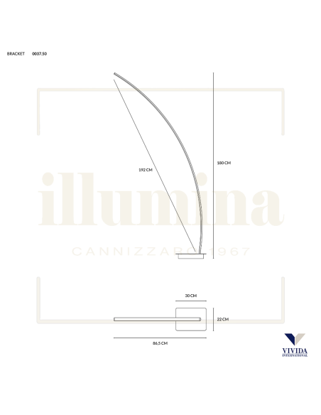 PIANTANA BRACKET NERO