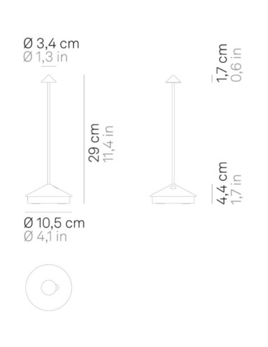 LAMPADA DA TAVOLO PINA BIANCO