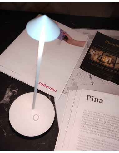 LAMPADA DA TAVOLO PINA BIANCO
