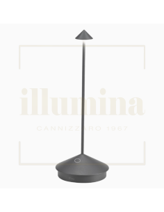 LAMPADA DA TAVOLO PINA GRIGIO SCURO