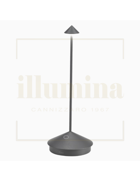 LAMPADA DA TAVOLO PINA GRIGIO SCURO