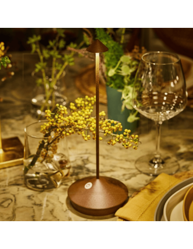 LAMPADA DA TAVOLO PINA CORTEN