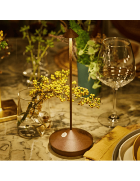 LAMPADA DA TAVOLO PINA CORTEN