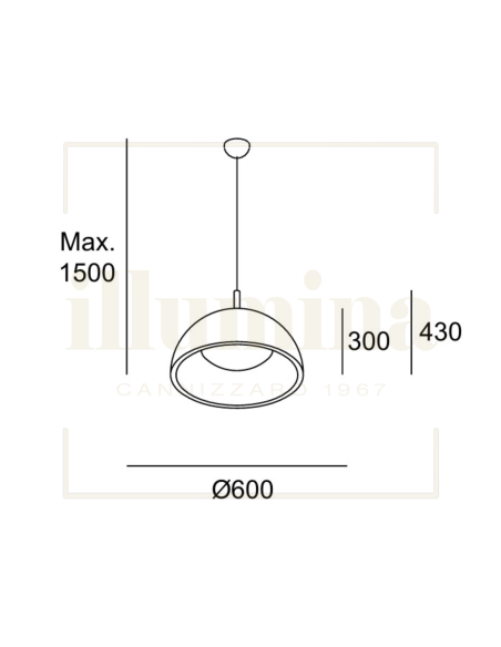 SOSPENSIONE UMBRELLA NERO E ORO