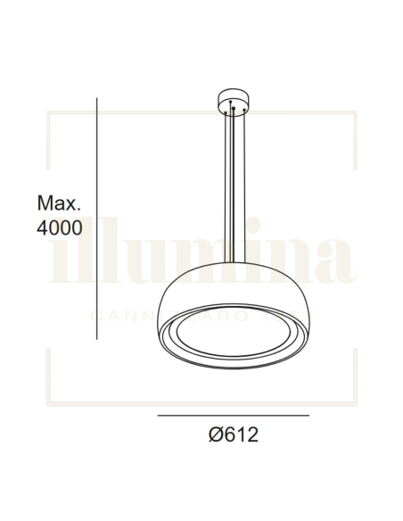 SOSPENSIONE GONG ROSSO TEGOLA