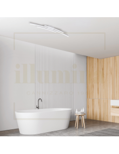 BOW PLAFONIERA 120 BIANCO 2