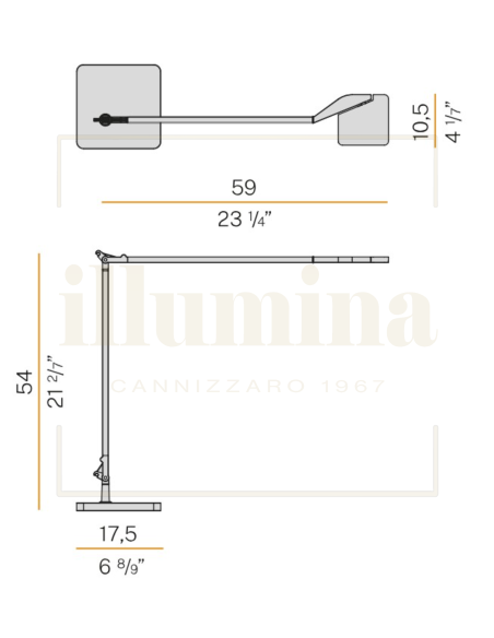 LAMPADA DA TAVOLO JACKIE NERO