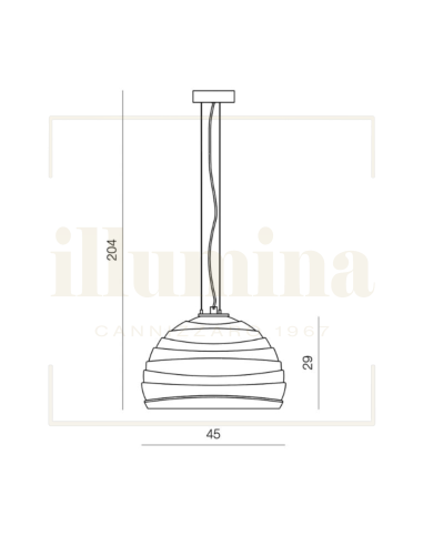 SOSPENSIONE ASTER L BLU