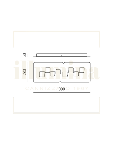 PLAFONIERA BILBAO BIANCA GRANDE
