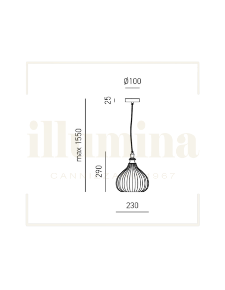 SOSPENSIONE CLEOFE 11 COBALTO
