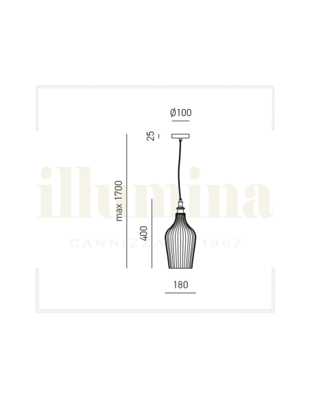 SOSPENSIONE CLEOFE 12 BIANCO OPACO