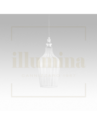 SOSPENSIONE CLEOFE 12 BIANCO OPACO