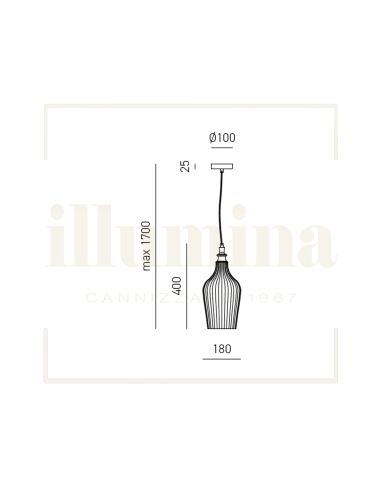 SOSPENSIONE CLEOFE 12 COBALTO