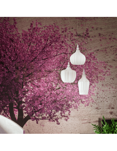 COMPOSIZIONE CLEOFE X 3 BIANCO OPACO