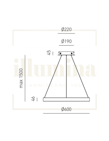 SOSPENSIONE CRISEIDE S/P NERO