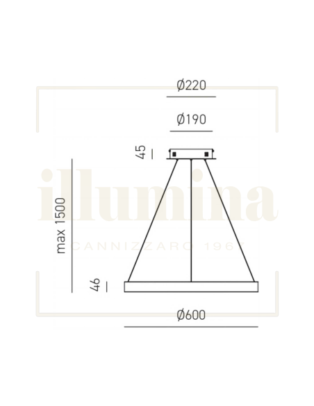 SOSPENSIONE CRISEIDE S/P NERO