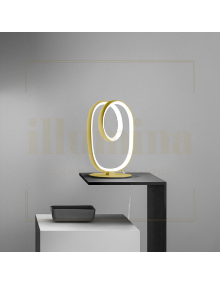 LAMPADA DA TAVOLO DIVA ORO