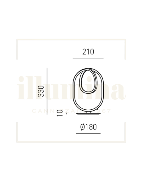 LAMPADA DA TAVOLO DIVA ORO