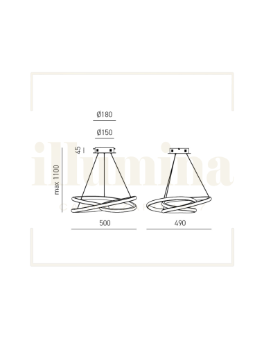 SOSPENSIONE DIVA S/P BIANCO