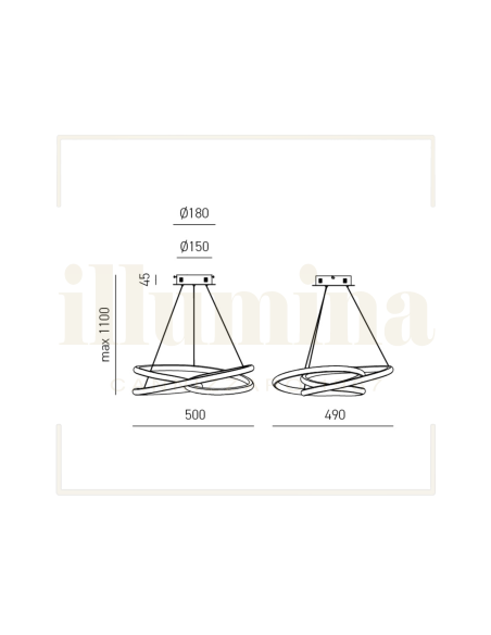 SOSPENSIONE DIVA S/P BIANCO