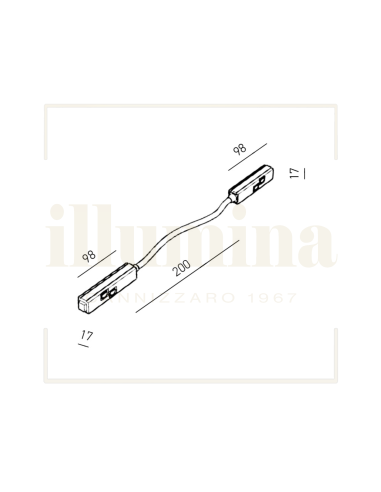 MODULO DI CONNESSIONE ELETTRICA PER BINARIO MAGNETICO GAETA CO D NERO