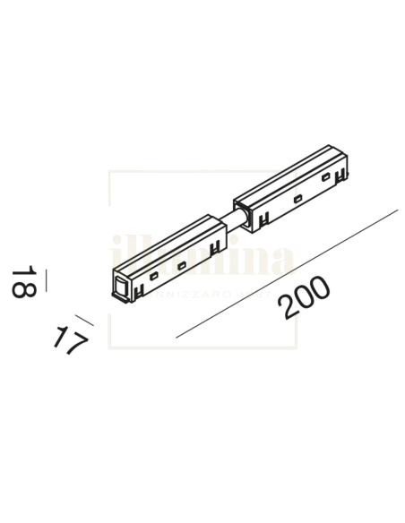 MODULO DI CONNESSIONE ELETTRICA LINEARE PER BINARI GBIC15