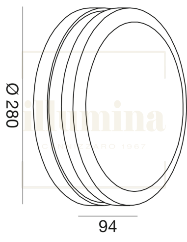 PLAFONIERA/APPLIQUE GES293 BIANCO
