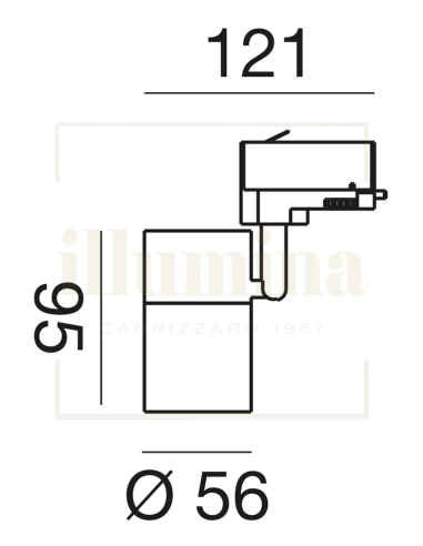 PROIETTORE BINARIO EUROSTANDARD GFA1061 NERO