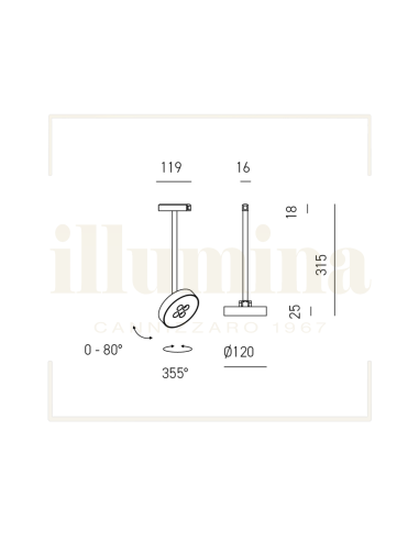 MODULO LED JESI S/P NERO