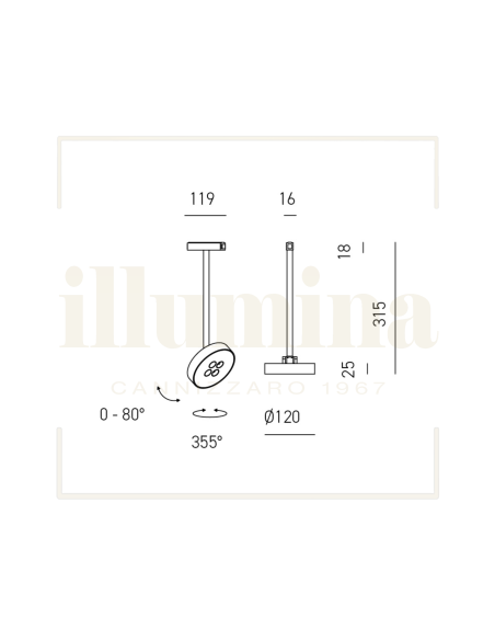 MODULO LED JESI S/P NERO