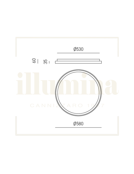 PLAFONIERA KRIZIA P/G ORO