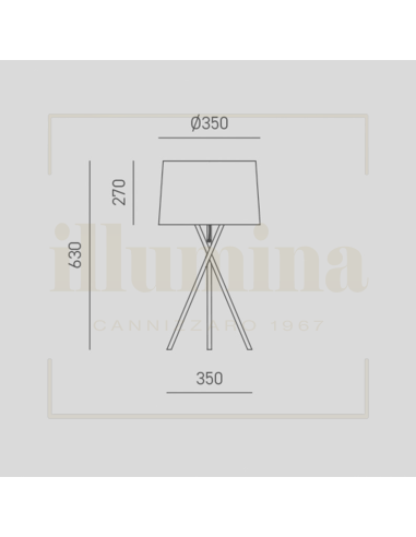 LAMPADA DA TAVOLO ZAIRA BIANCO