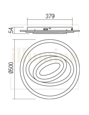PLAFONIERA STRATOS TONDA 01-2335