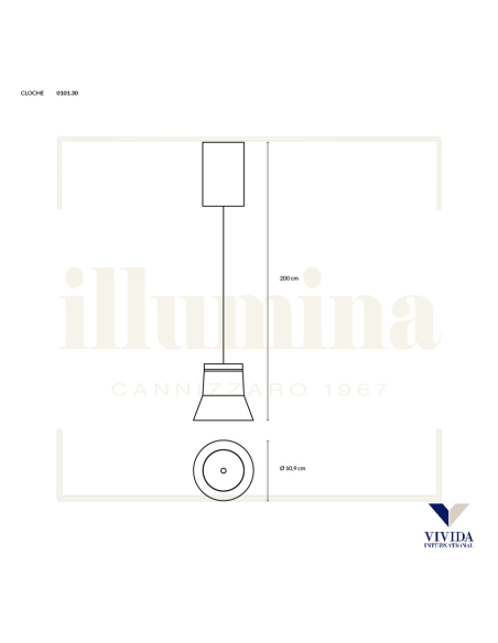 SOSPENSIONE CLOCHE BIANCO