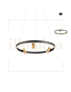SOSPENSIONE SUMMIT NERO/OTTONE 60CM