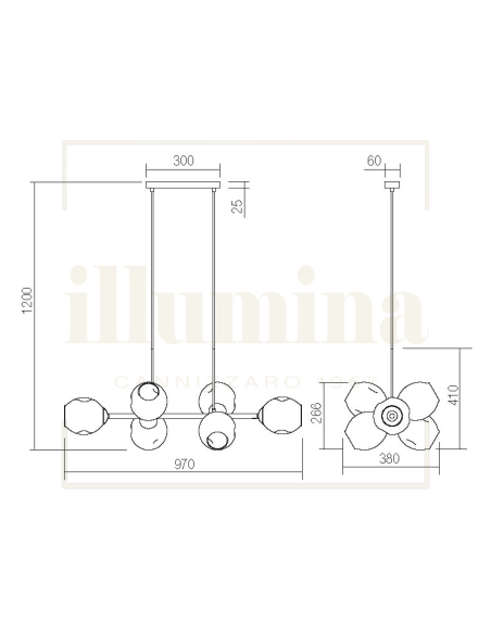 SOSPENSIONE PIERCE NERO