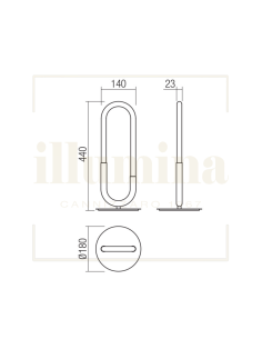 LAMPADA DA TAVOLO LITIUM NERO 2
